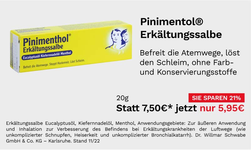 Pinimentol Erkältungssalbe 20g für 5,95 €